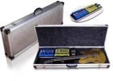 Guitar with effect pedals case